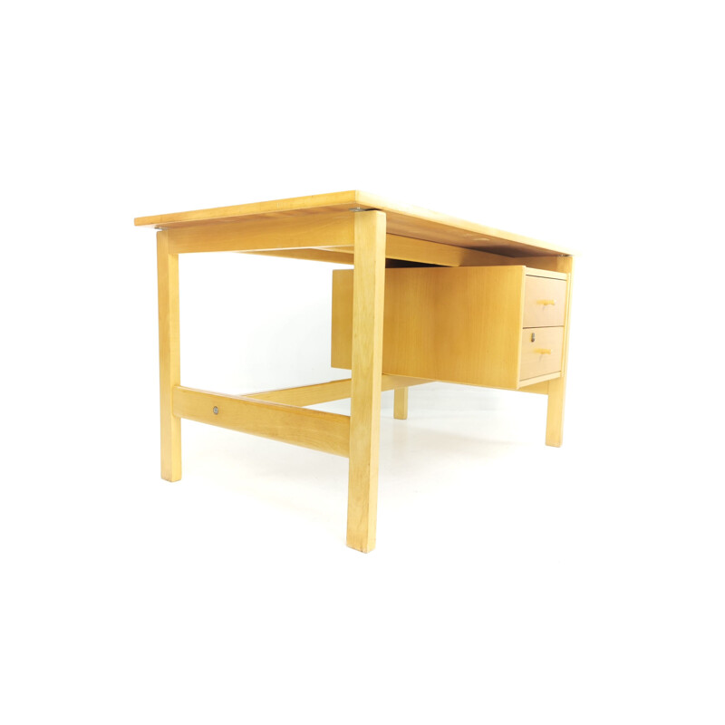 Vintage Hans Wegner for Getama beech desk 1970s