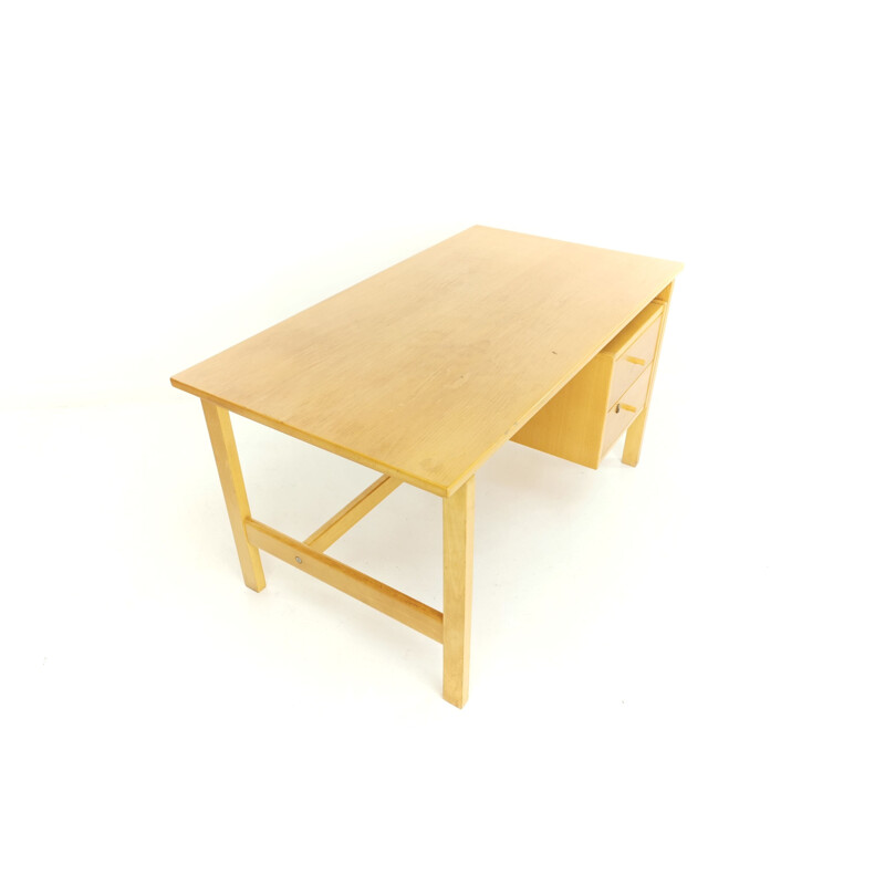 Vintage Hans Wegner for Getama beech desk 1970s