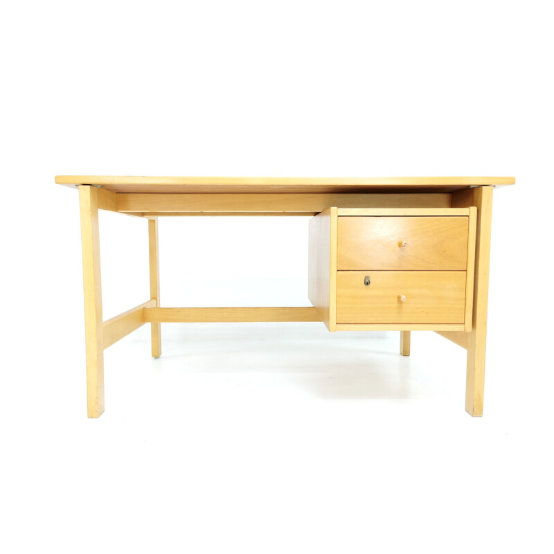 Vintage Hans Wegner for Getama beech desk 1970s