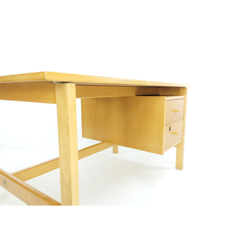 Vintage Hans Wegner for Getama beech desk 1970s