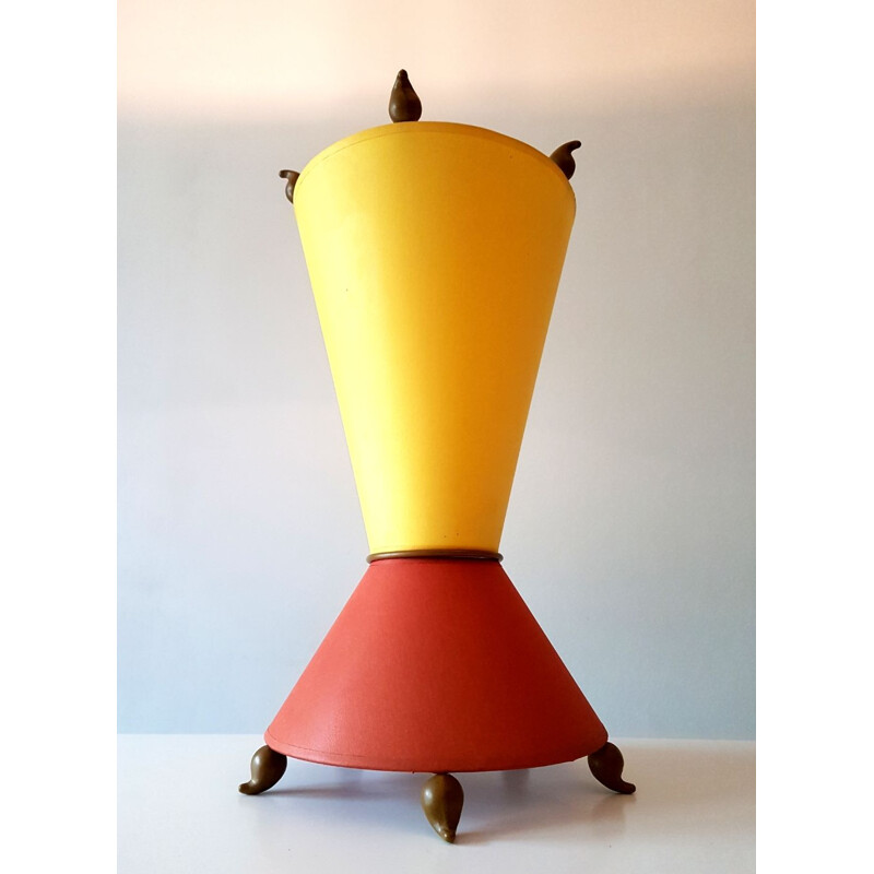 Lampe de table vintage en forme de diabolo