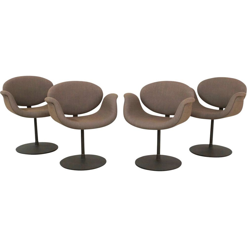 Set of 4 vintage Little Tulip chairs by Pierre Paulin for Artifort