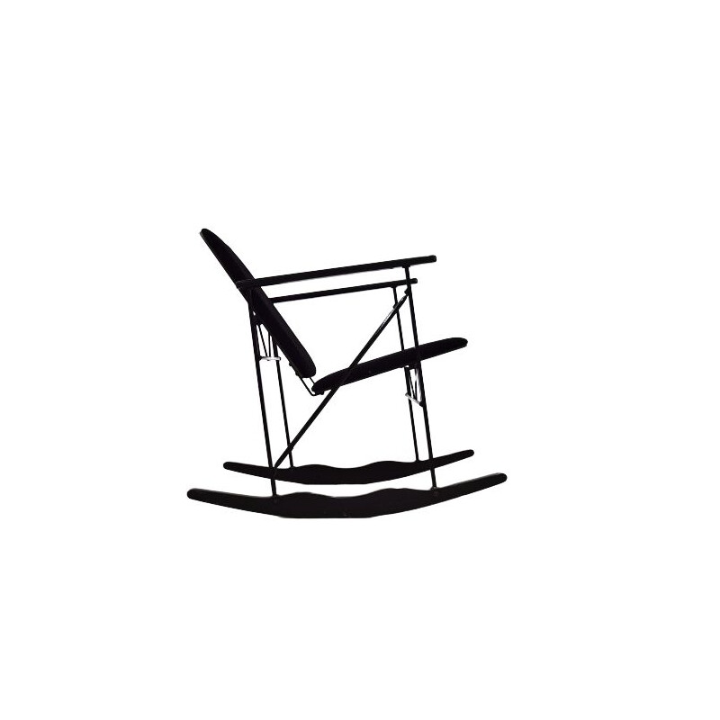 Cadeira de baloiço Vintage de Yrjö Kukkapuro para Avarte Modern