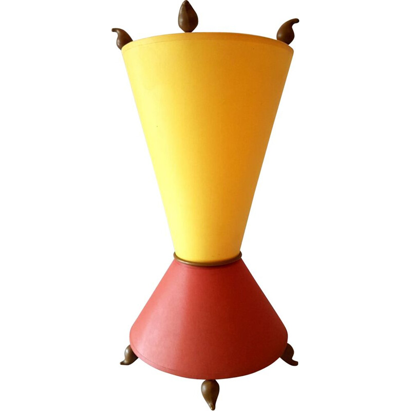 Vintage diabolo shaped table lamp