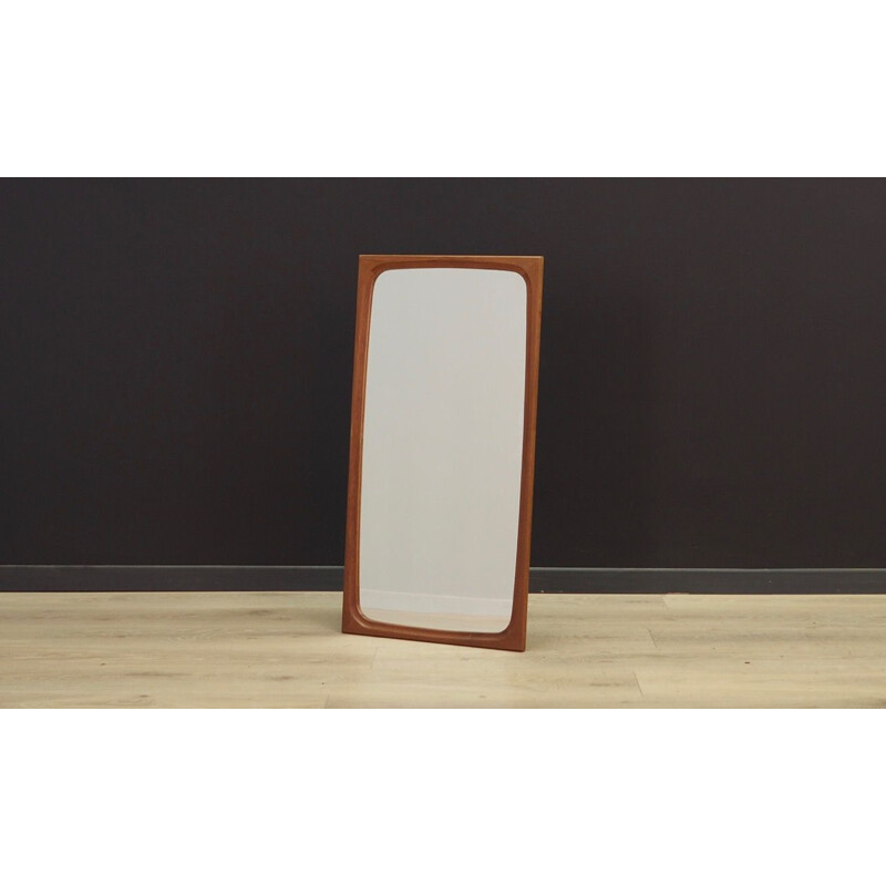 Vintage mirror in teak Danish 1970s