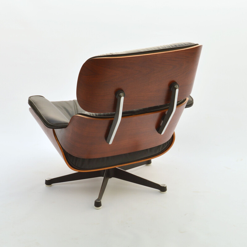 Fauteuil Vintage Eames en palissandre par Herman Miller, années 1960