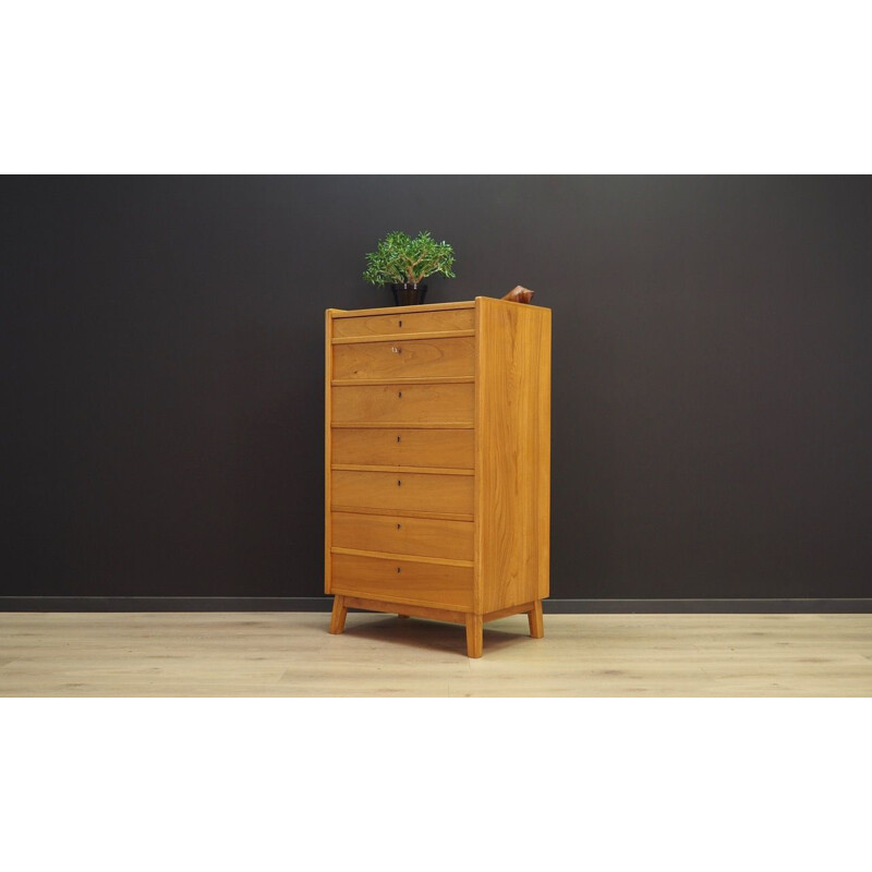 Vintage scandinavian chest of drawers in ash, 1960