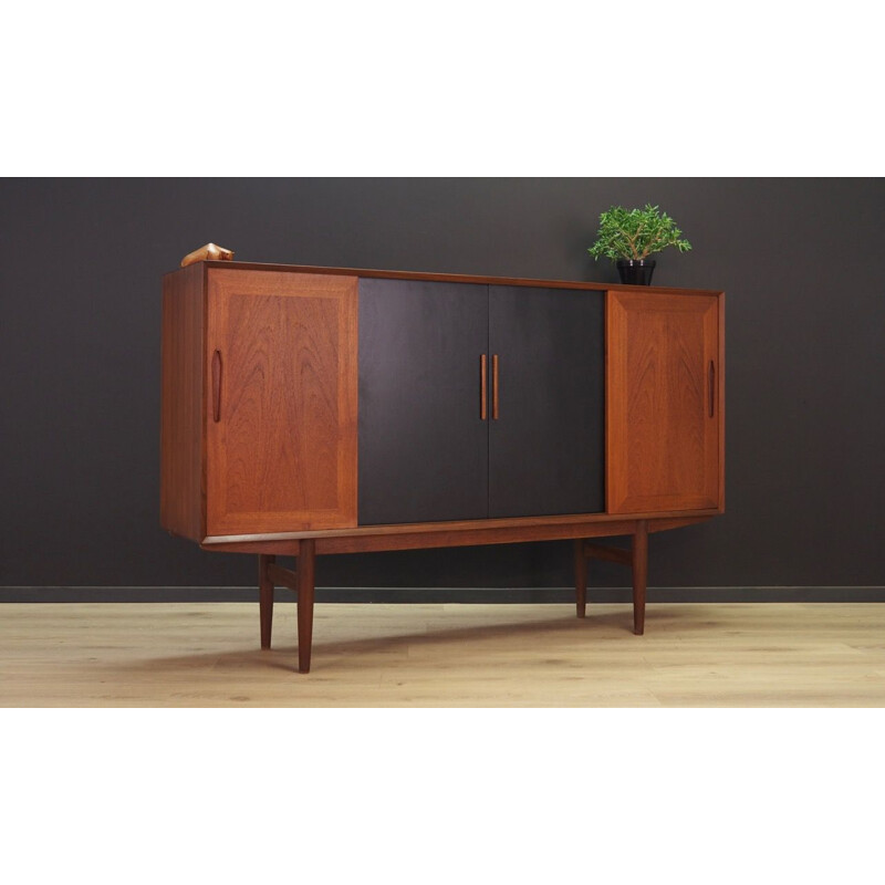 Vintage Danish highboard in teak 1960