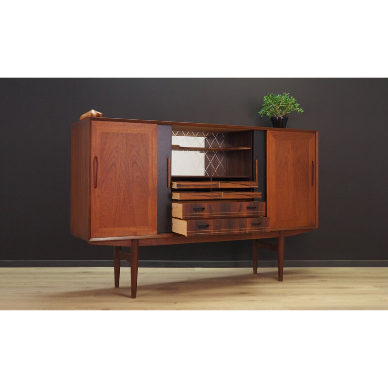 Vintage Danish highboard in teak 1960