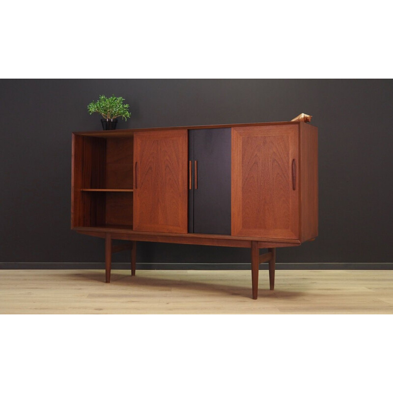 Vintage Danish highboard in teak 1960