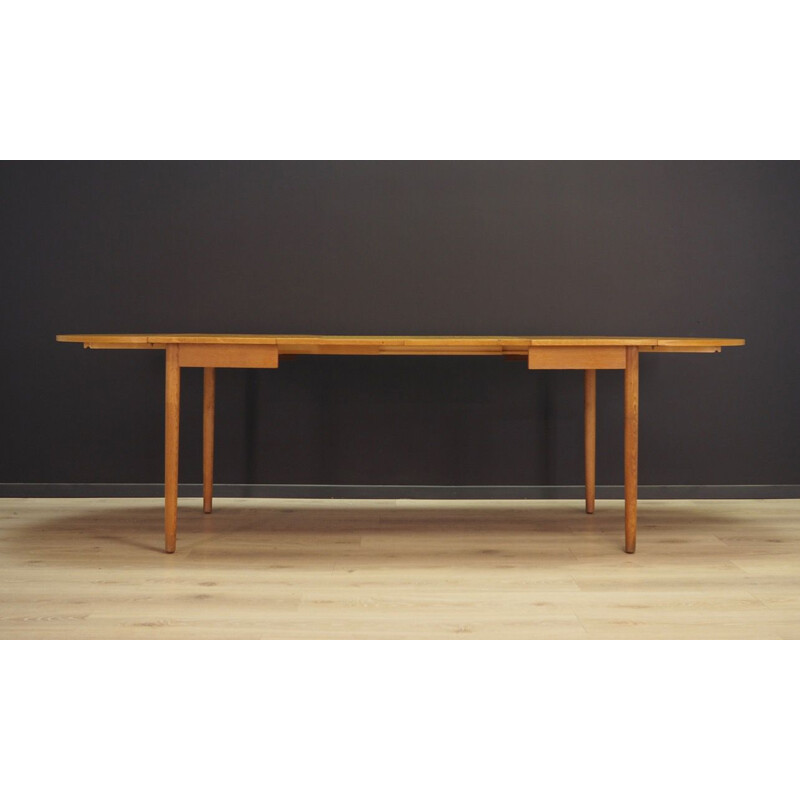 Vintage Danish extendable table in ashwood