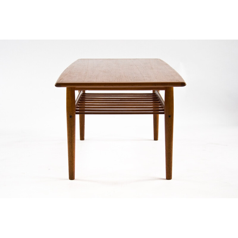 Table basse scandinave Glostrup Denmark en teck, Grete JALKE - 1960