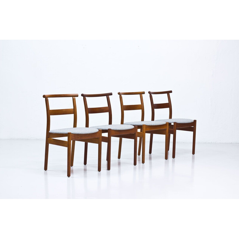 Vintage set of 4 Dining Chairs by Tove & Edvard Kindt-Larsen for Seffle Möbelfabrik, 1950s