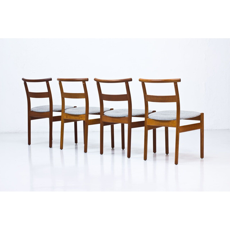 Vintage set of 4 Dining Chairs by Tove & Edvard Kindt-Larsen for Seffle Möbelfabrik, 1950s