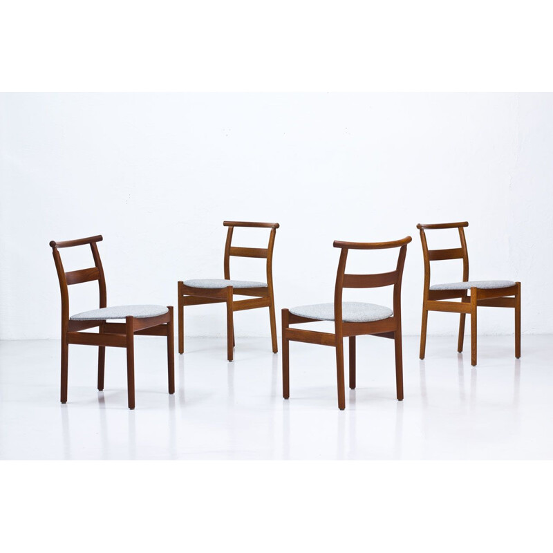 Vintage set of 4 Dining Chairs by Tove & Edvard Kindt-Larsen for Seffle Möbelfabrik, 1950s