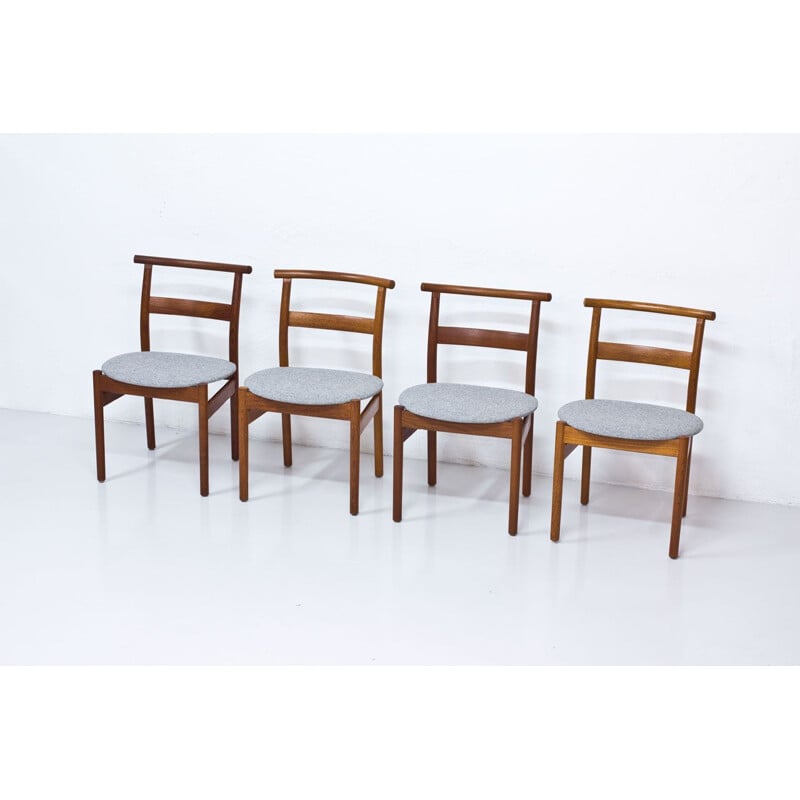 Vintage set of 4 Dining Chairs by Tove & Edvard Kindt-Larsen for Seffle Möbelfabrik, 1950s