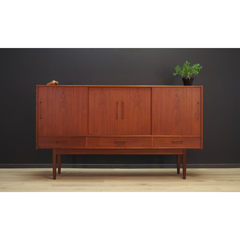 Vintage Danish highboard in teak