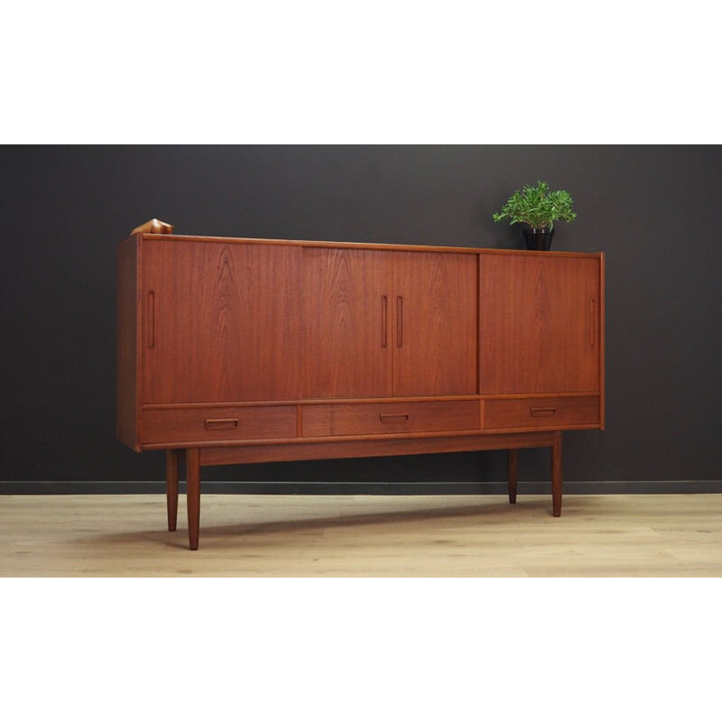 Vintage Danish highboard in teak