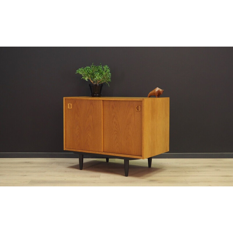 Vintage Scandinavian sideboard in ash veneer