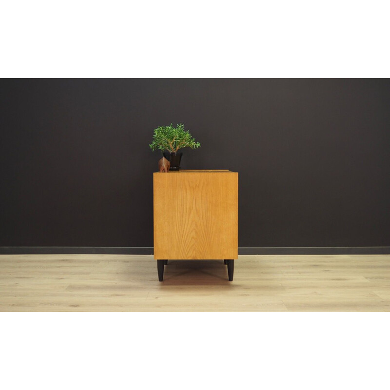 Vintage Scandinavian sideboard in ash veneer