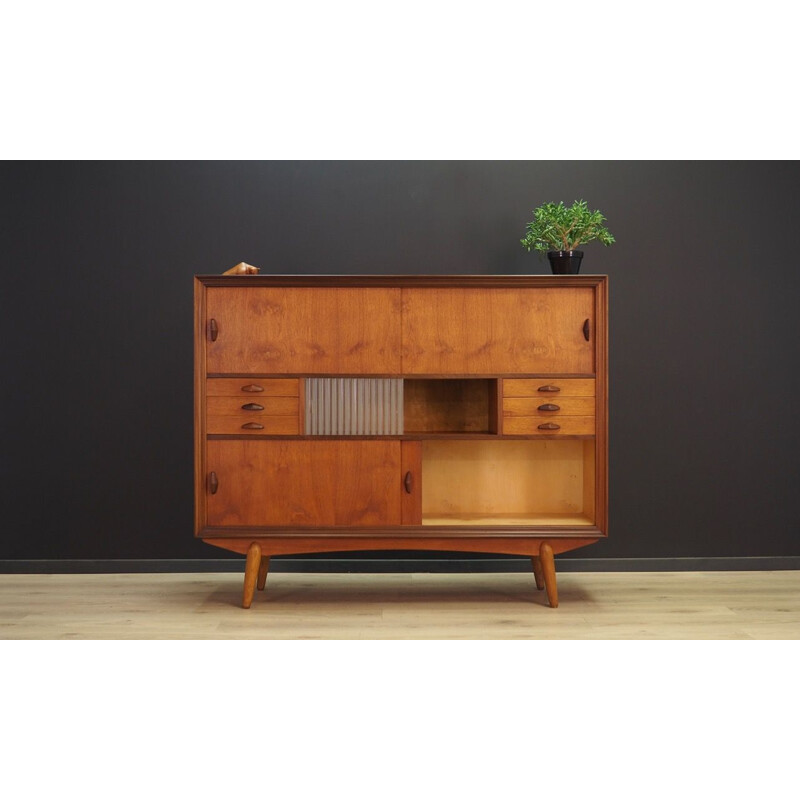 Vintage Danish highboard in teak 1960-1970s