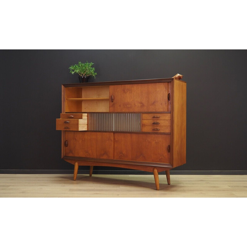 Vintage Danish highboard in teak 1960-1970s