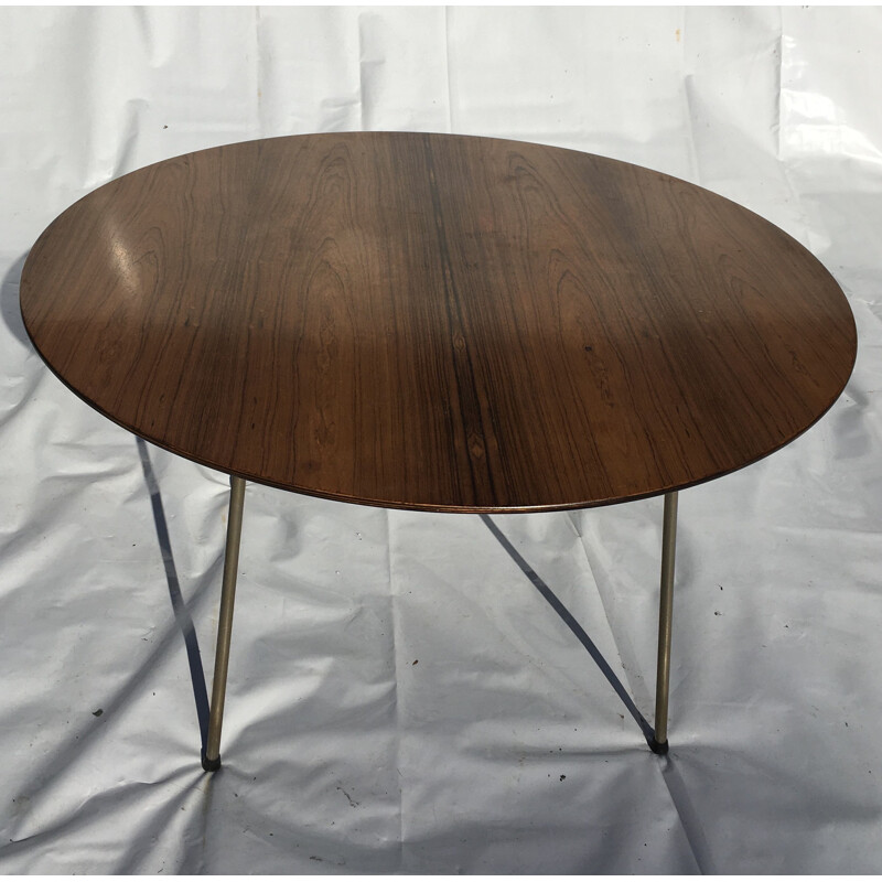 Table vintage haute en palissandre par Arne Jacobsen