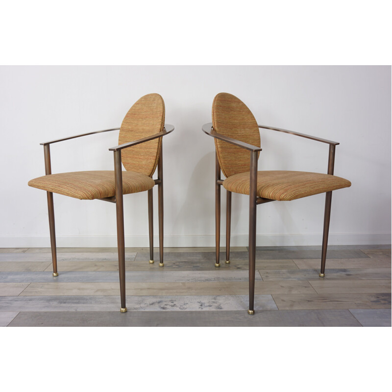  Pair of vintage armchairs Belgo Chrom Design