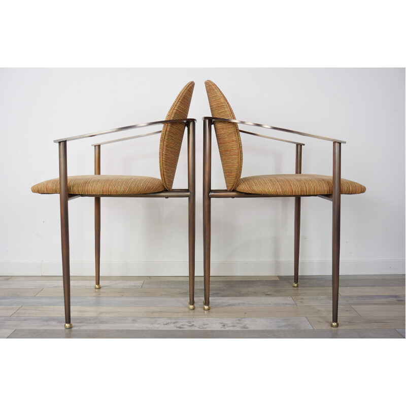  Paire de fauteuils vintage Belgo Chrom Design