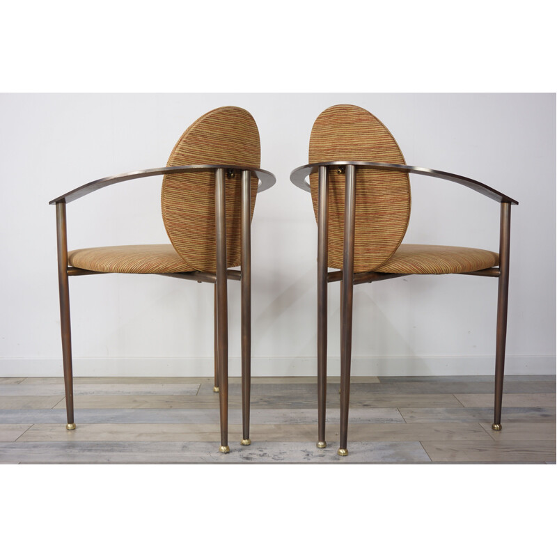 Paire de fauteuils vintage Belgo Chrom Design