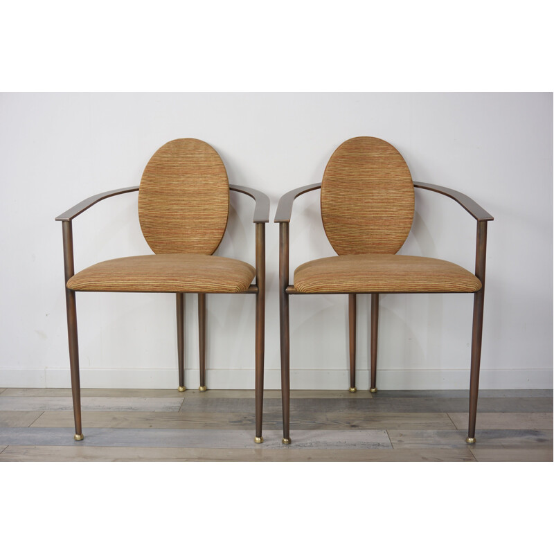  Pair of vintage armchairs Belgo Chrom Design