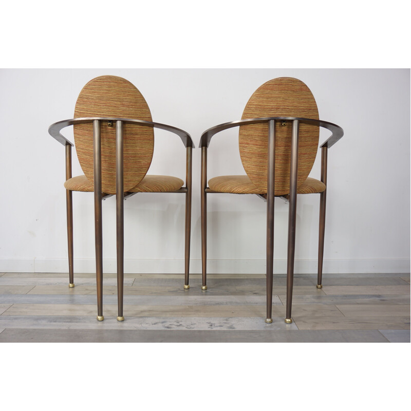  Pair of vintage armchairs Belgo Chrom Design