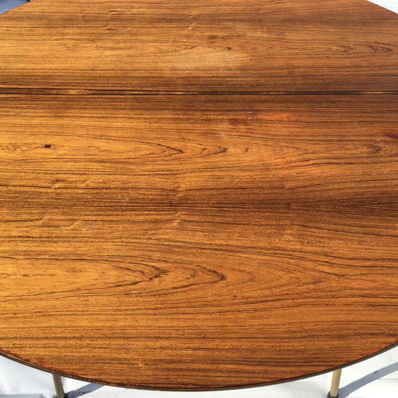 Vintage high rosewood table by Arne Jacobsen