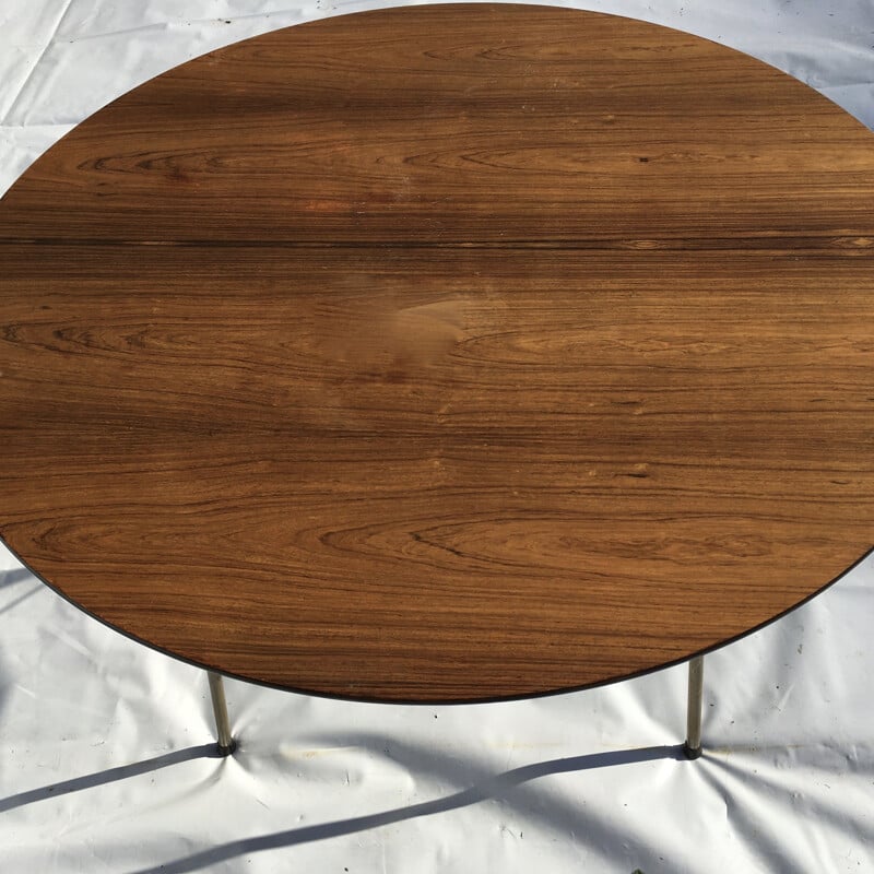 Vintage high rosewood table by Arne Jacobsen