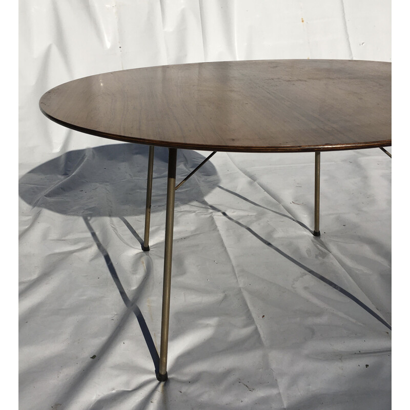 Vintage high rosewood table by Arne Jacobsen