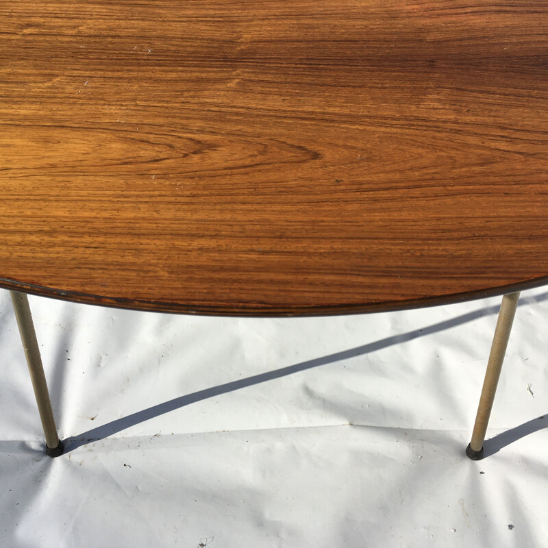 Table vintage haute en palissandre par Arne Jacobsen