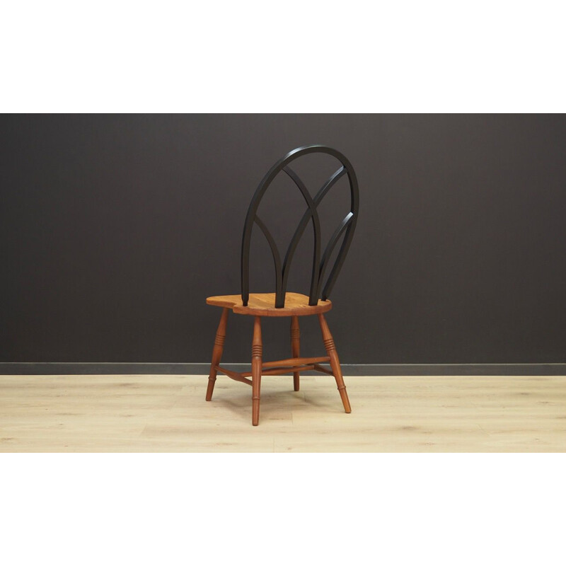 Set of 4 vintage Scandinavian chairs in beechwood 1950s