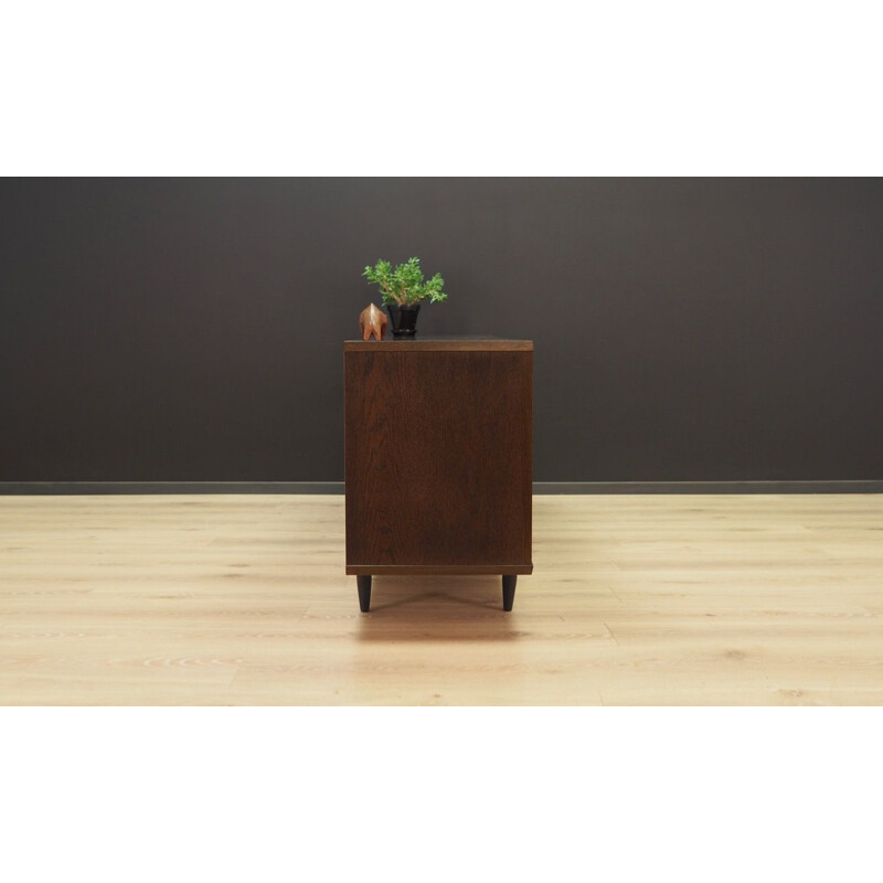 Vintage sideboard in walnut veener and ceramic, Danish design, 1960-1970