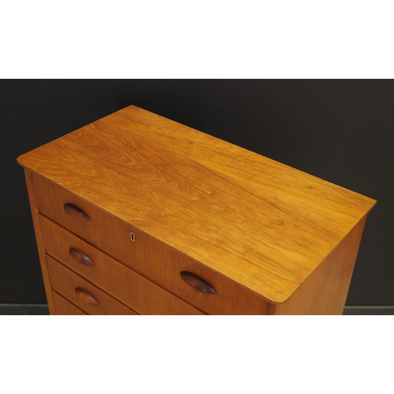 Vintage danish chest of drawers in teakwood 1970