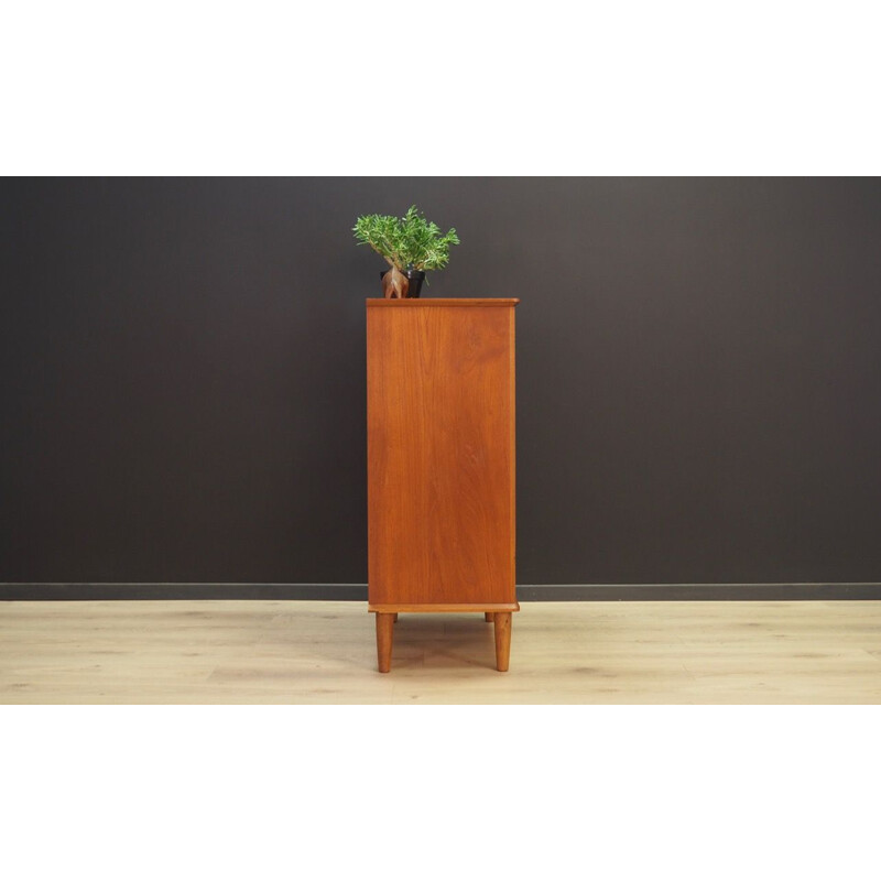 Vintage danish chest of drawers in teakwood 1970