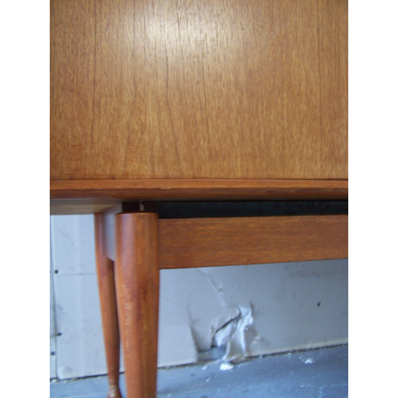 Vintage high teak sideboard designed by Arne Wahl Iversen, 1960 