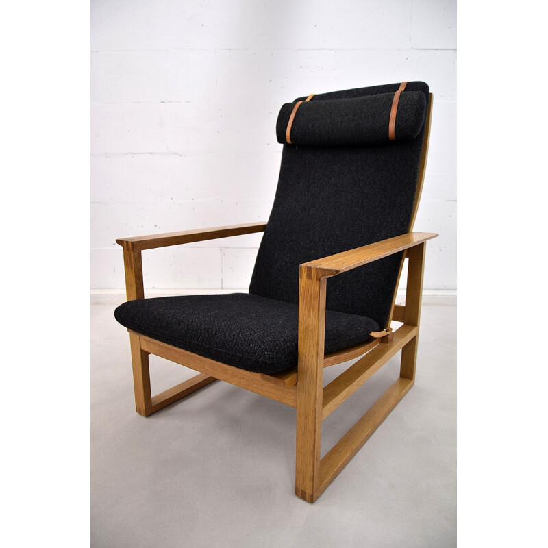 Vintage oak lounge chair by Børge Mogensen