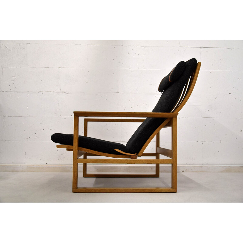 Vintage oak lounge chair by Børge Mogensen