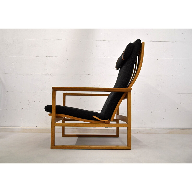 Vintage oak lounge chair by Børge Mogensen