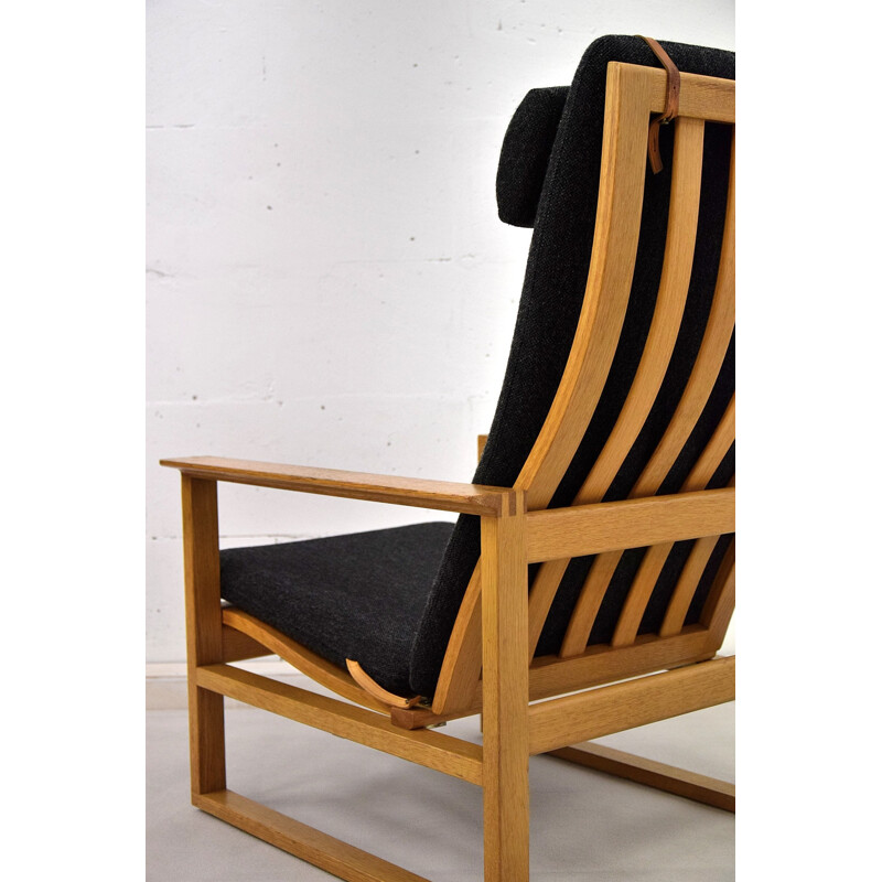 Vintage oak lounge chair by Børge Mogensen