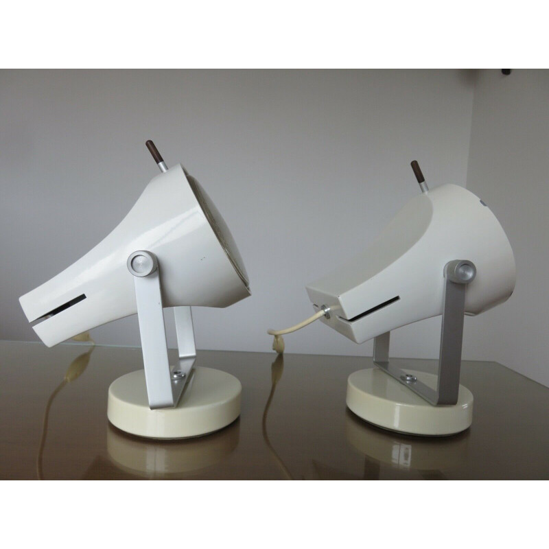 Pair of vintage lamps F39P by Etienne Fermigier for Disderot 1967