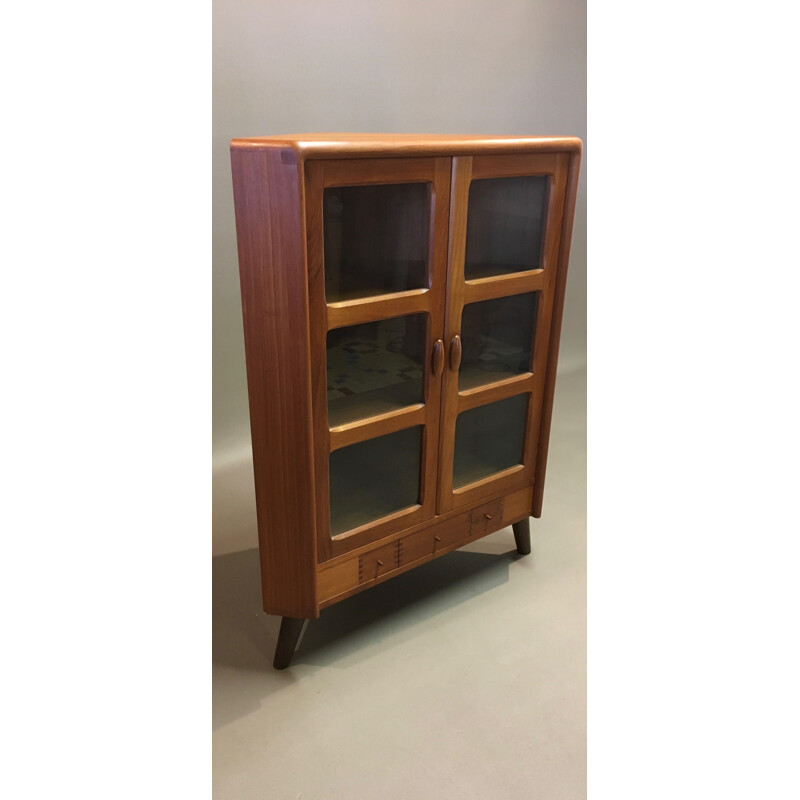 Vintage Scandinavian teak corner chest of drawers