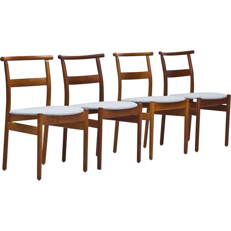 Vintage set of 4 Dining Chairs by Tove & Edvard Kindt-Larsen for Seffle Möbelfabrik, 1950s