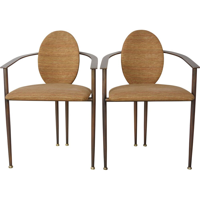  Pair of vintage armchairs Belgo Chrom Design