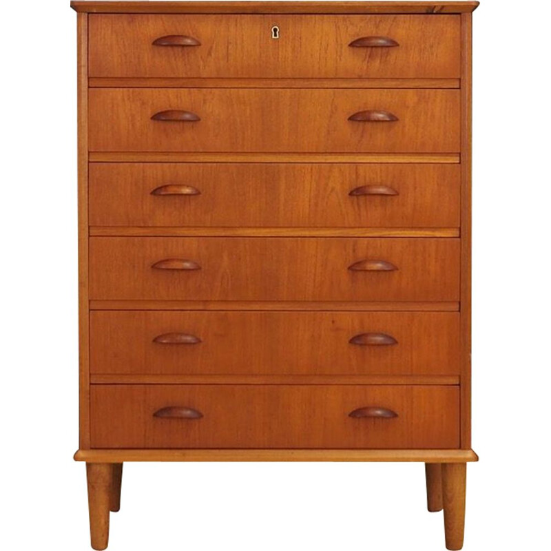 Vintage danish chest of drawers in teakwood 1970